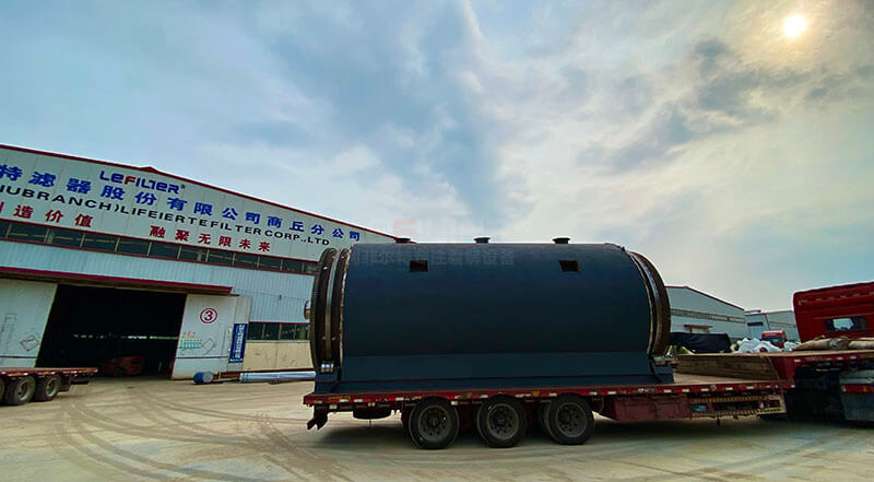 河北石家莊10萬噸輪胎煉油項目訂購設備發車04 河北石家莊10萬噸輪胎煉油項目訂購設備發車04